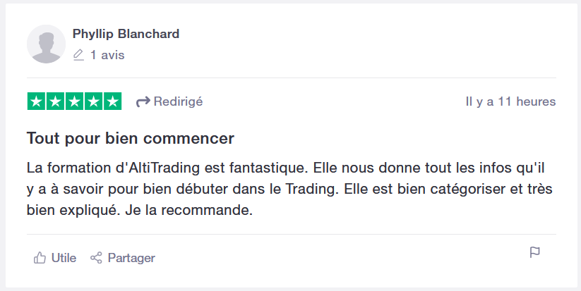 avis meilleure formation trading alti trading